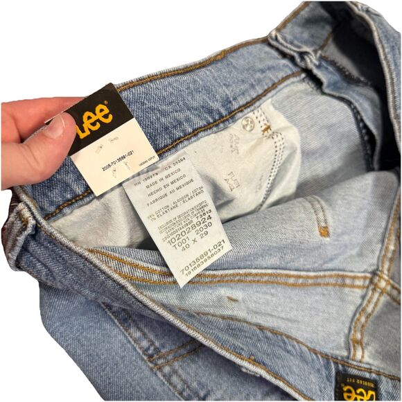 NWT Lee Jeans Regular Straight Leg Mens 40x29 Blue Comfort Stretch Medium Wash - Picture 6 of 7